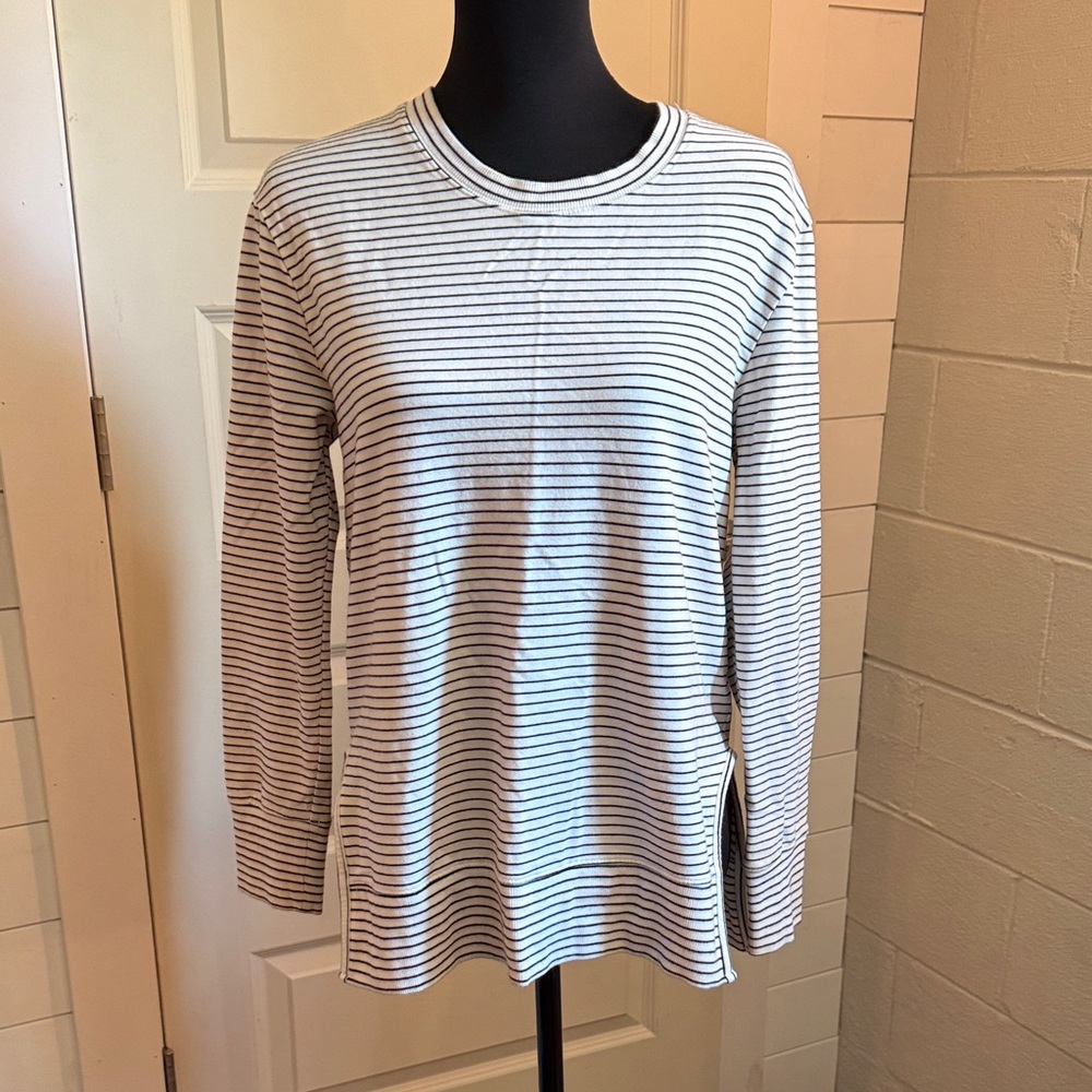 Anthropologie Daiky Ritual Striped Long-Sleeve Crewneck Sweater